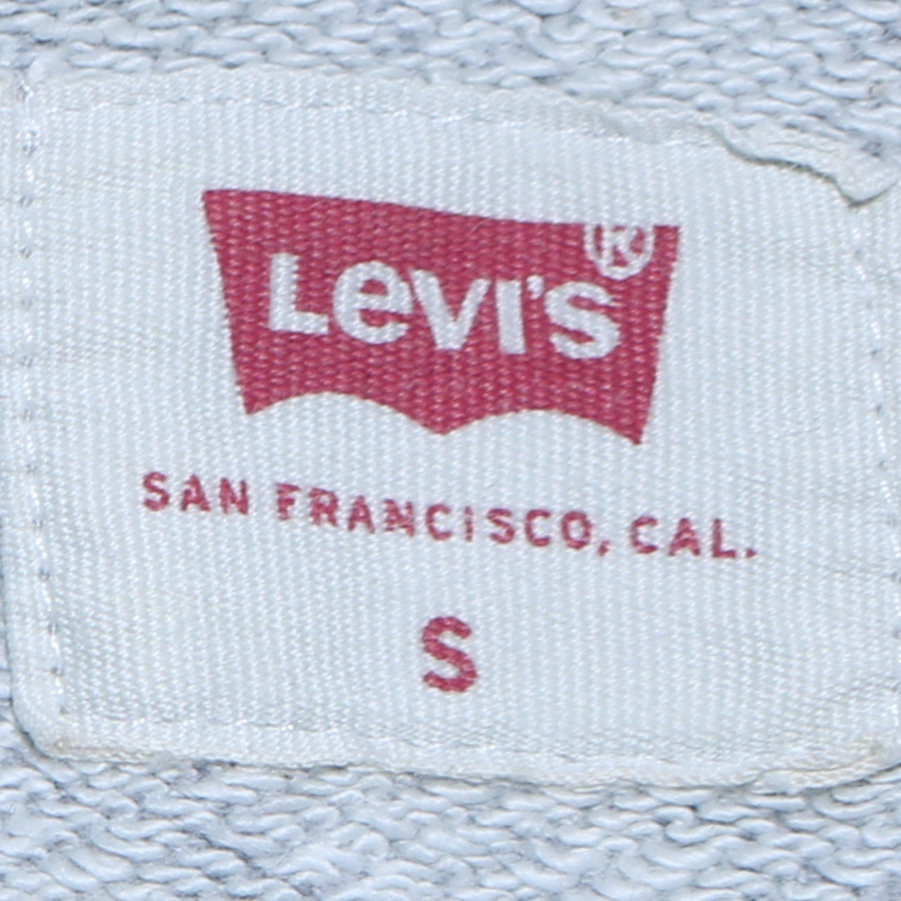 Levi's Men's Grey Pullover Hoodie Small Graphic Logo Sweatshirt