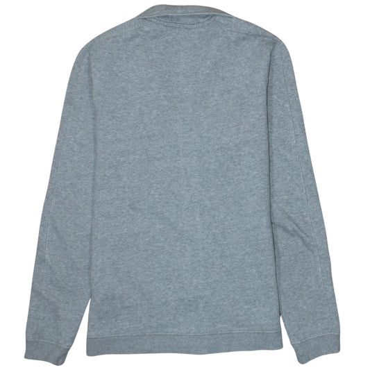 Nike Men's Grey Full Zip Cotton Fleece Sweatshirt Small