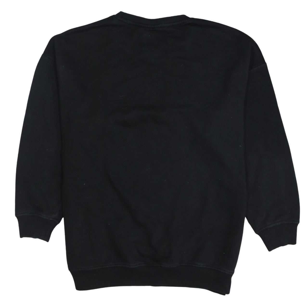 Disney Womens Black Mickey & Friends Sweatshirt Size S 10/12 100% Cotton