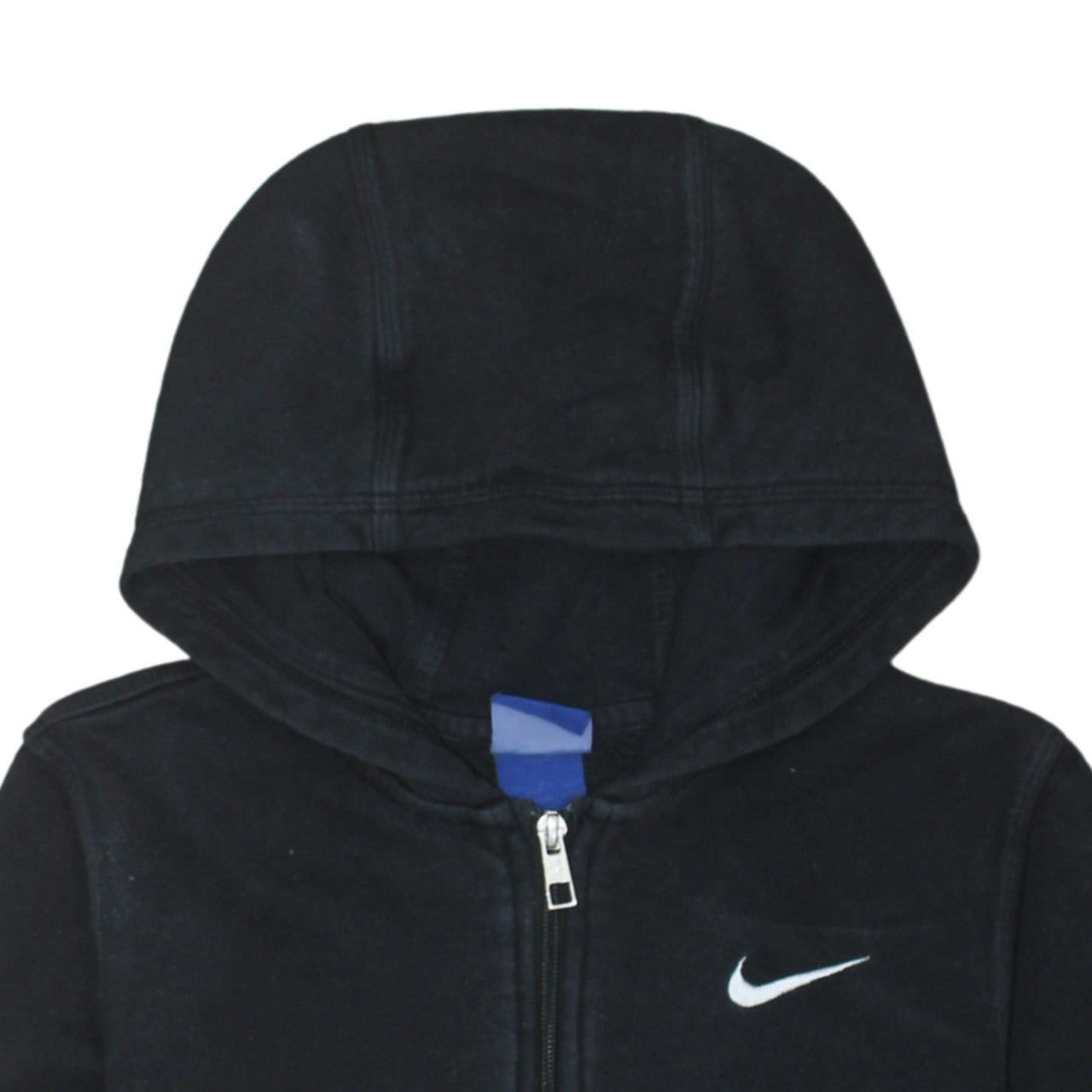 Nike Boys Black Full Zip Hoodie Size 12-13 Years L Casual Sportswear