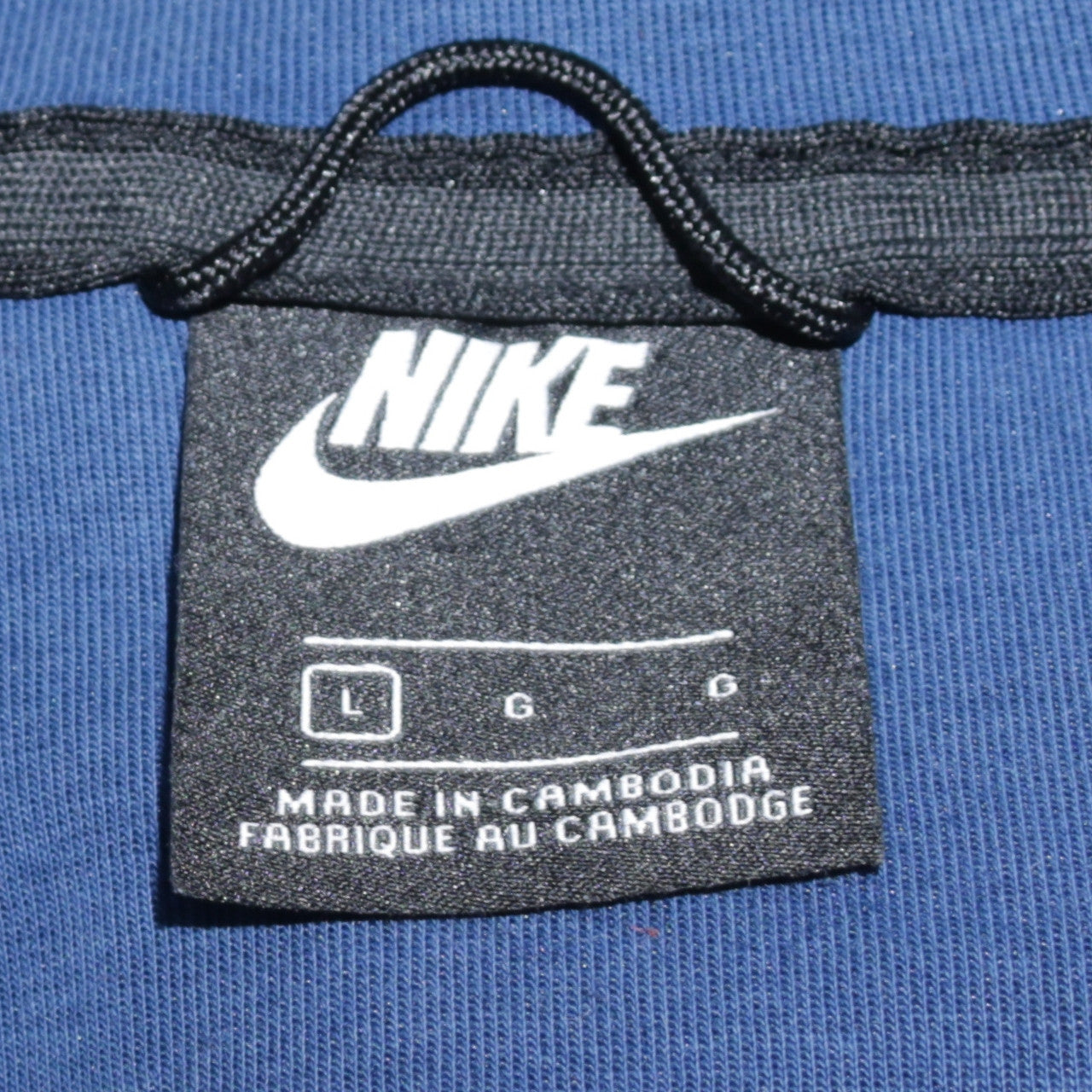 Nike Men’s Blue FCB Full Zip Hoodie Size L Logo Sportswear