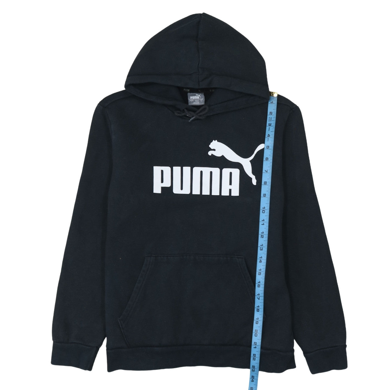 Puma Men's Black Regular Fit Pullover Hoodie Size S