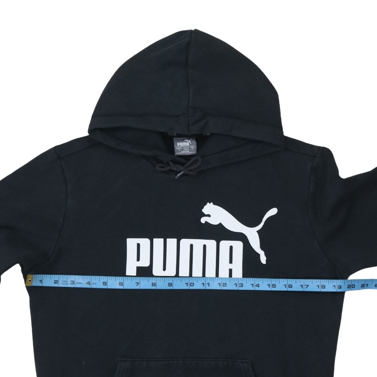 Puma Men's Black Regular Fit Pullover Hoodie Size S