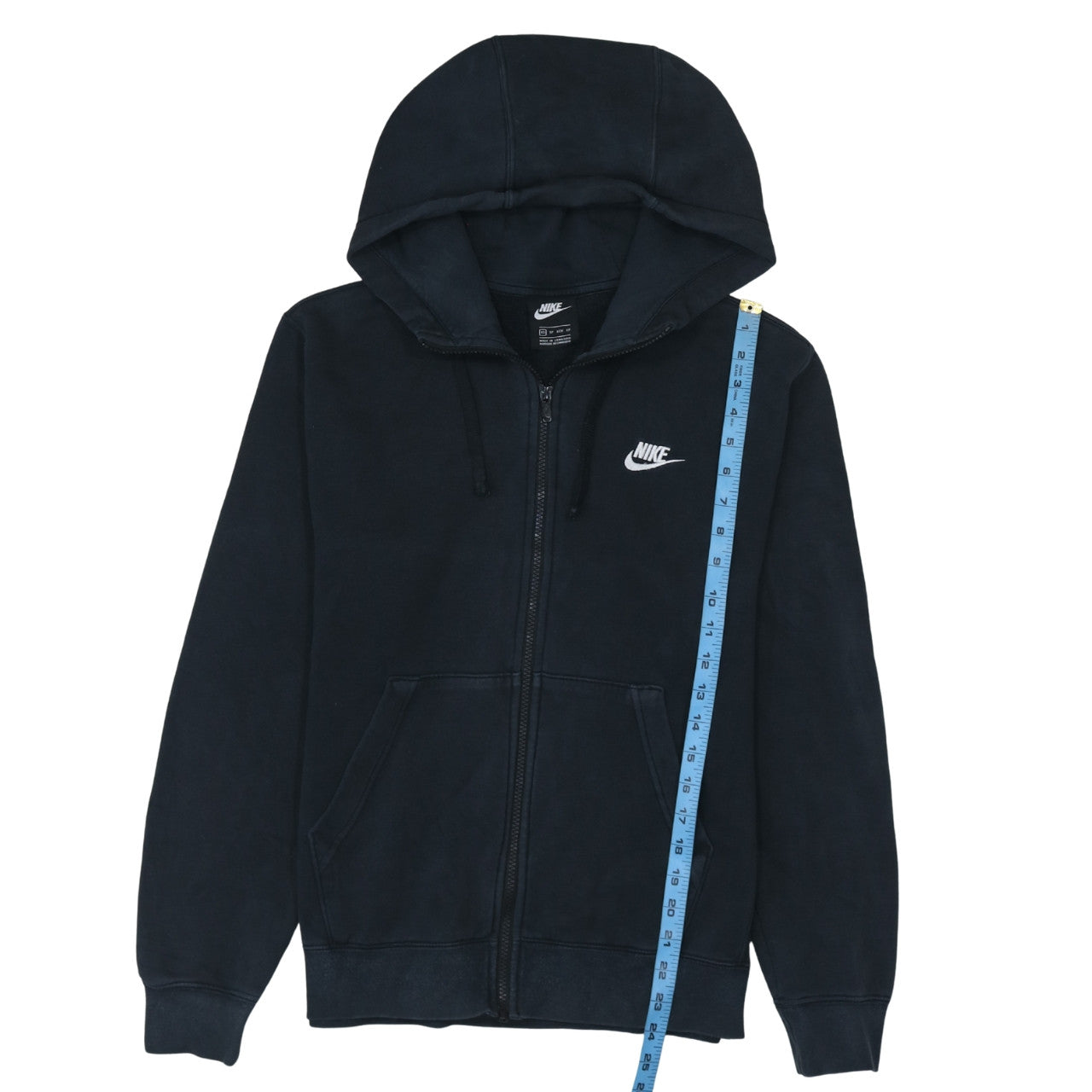 Nike Men's Black XS Full Zip Hoodie Fleece Sweatshirt