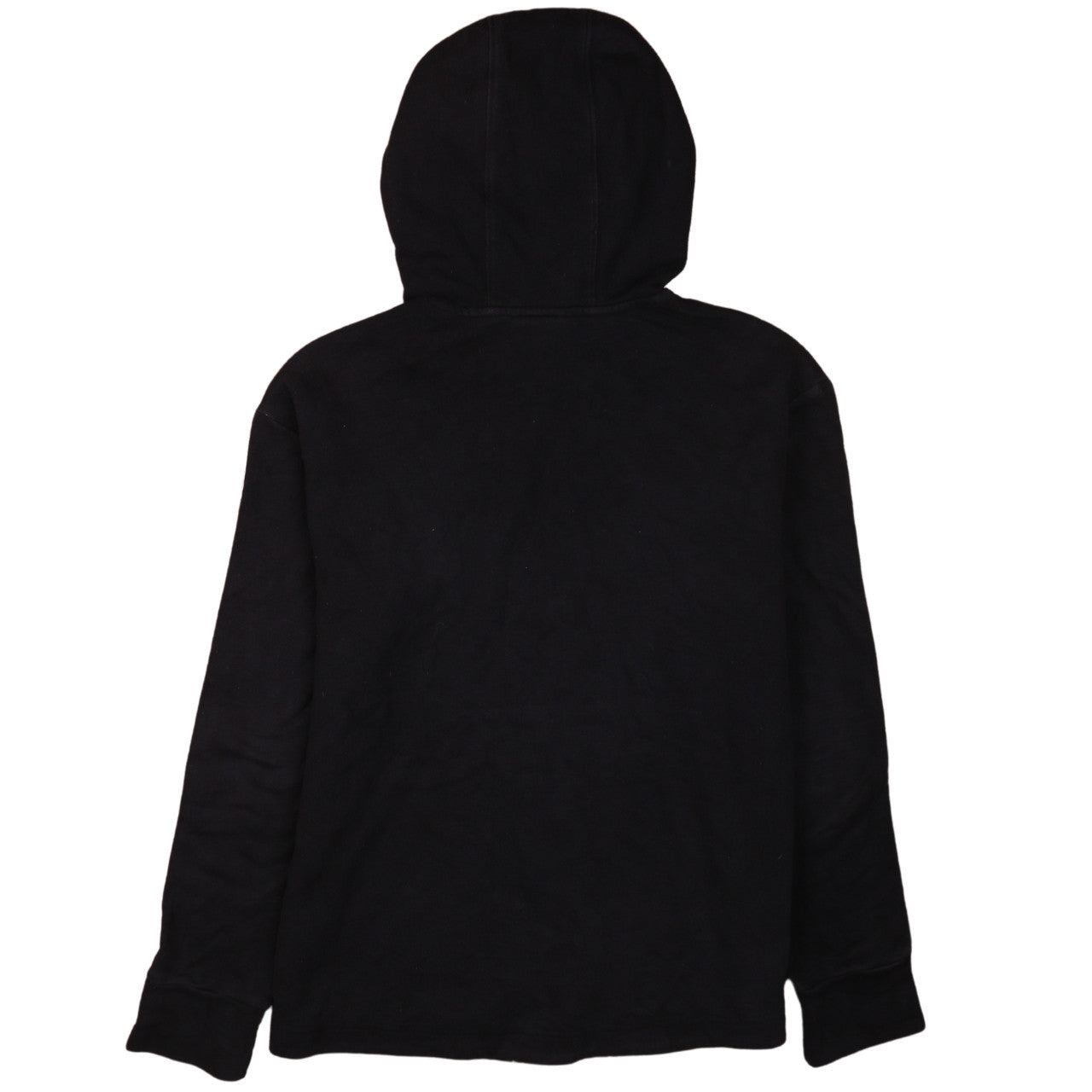 Adidas Womens Black Pullover Hoodie Size M 12-14 Logo Striped Sleeve