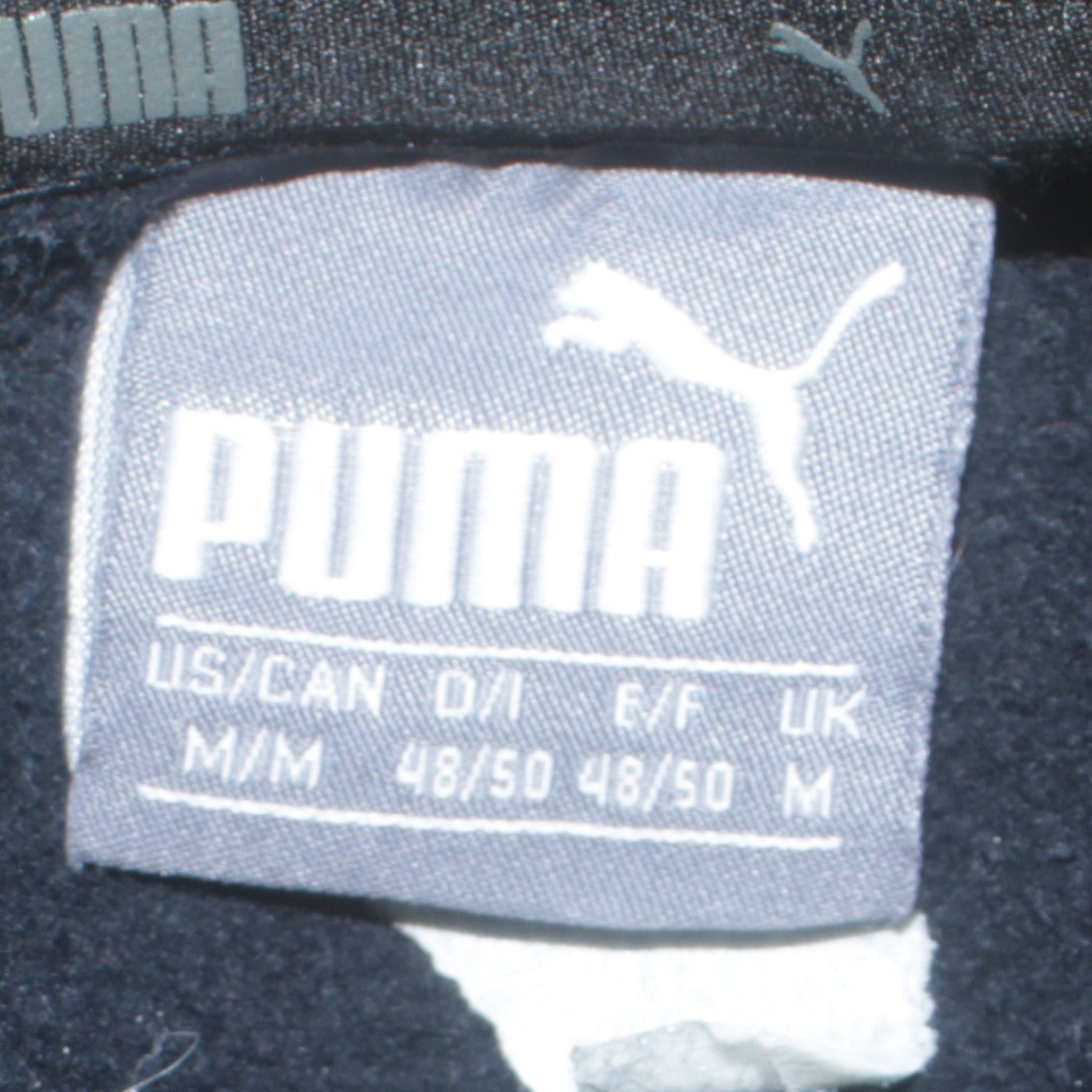 Puma Men's Black Crew Neck Logo Sweatshirt Size M
