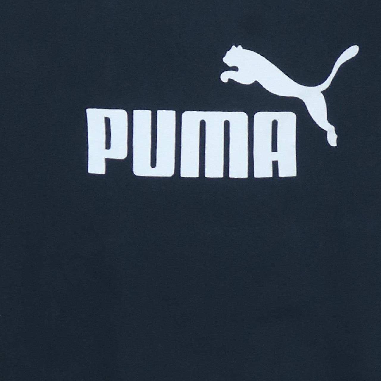 Puma Men's Black Crew Neck Logo Sweatshirt Size M