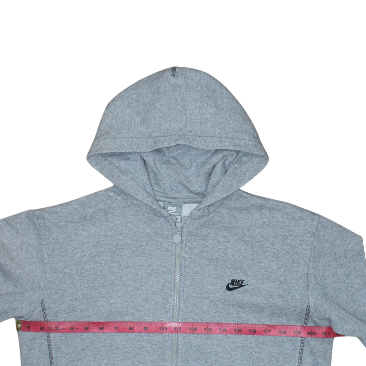 Nike Boys Grey XL Full Zip Fleece Hoodie Sweatshirt