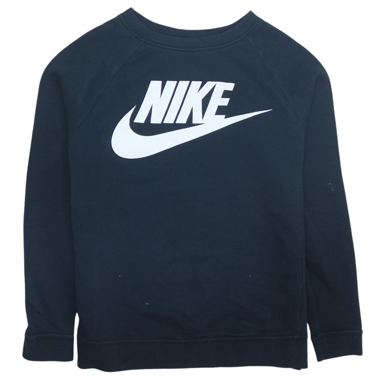 Nike Men's Black Small Pullover Sweatshirt Logo Crew Neck