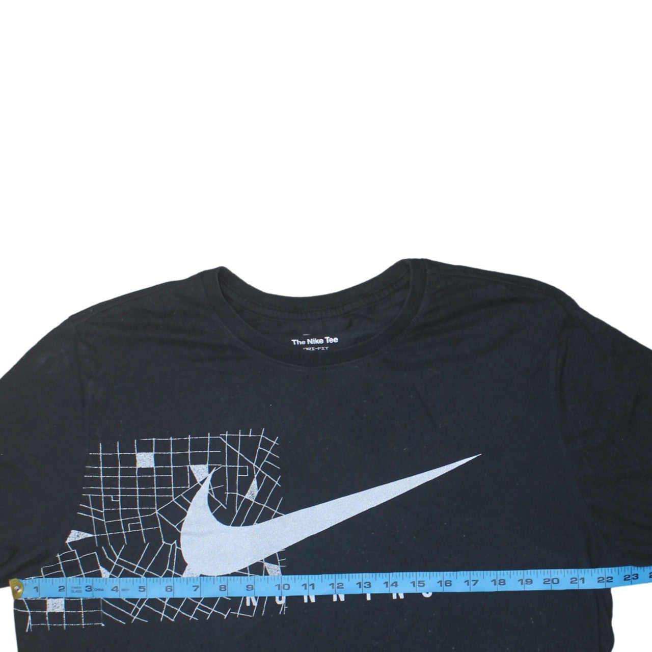 Nike Men's Black Dri-Fit Running Graphic T-Shirt XL
