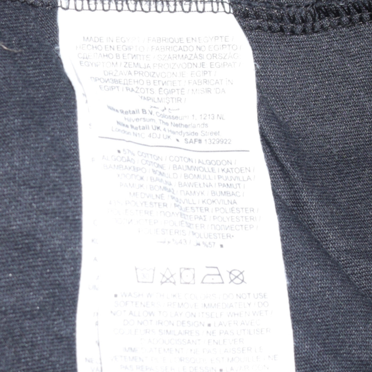 Nike Men's Black Dri-Fit Running Graphic T-Shirt XL