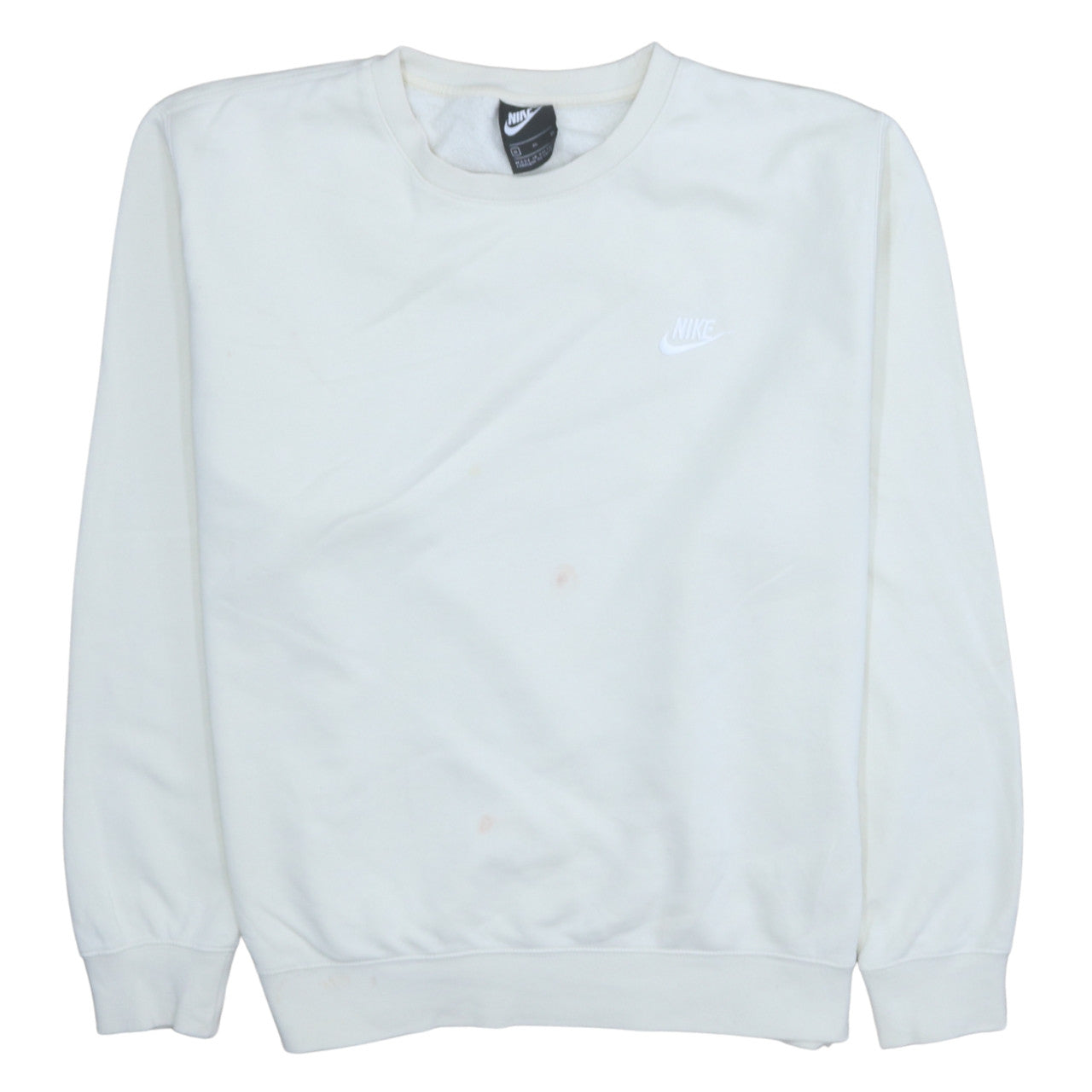 Nike Men's White XL Pullover Crew Neck Fleece Sweatshirt