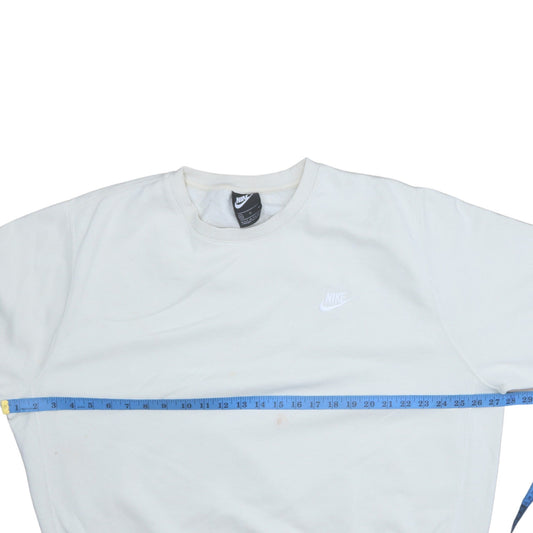 Nike Men's White XL Pullover Crew Neck Fleece Sweatshirt