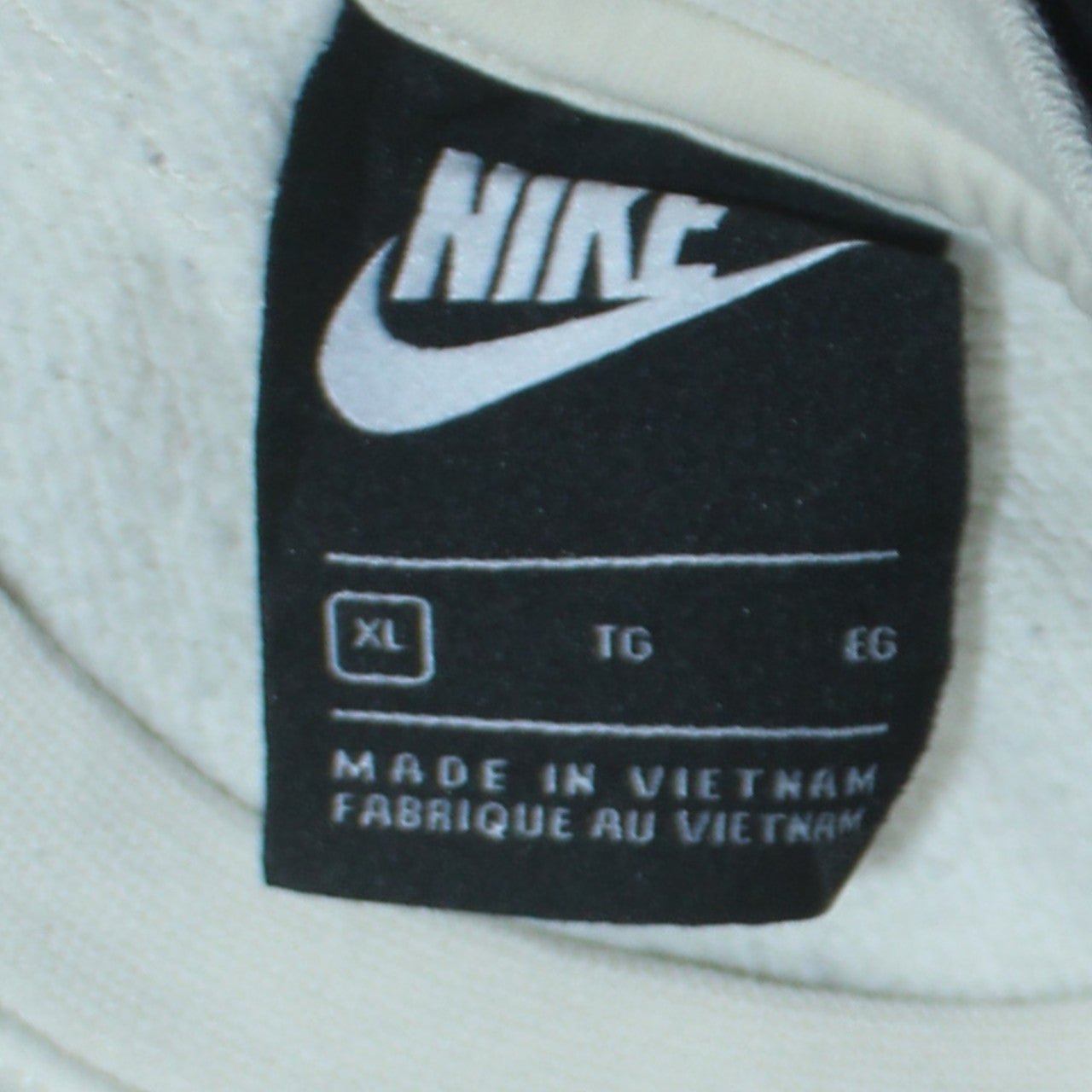 Nike Men's White XL Pullover Crew Neck Fleece Sweatshirt