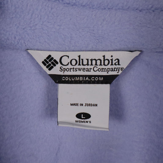 Columbia Women's Purple Fleece Full Zip Jacket L