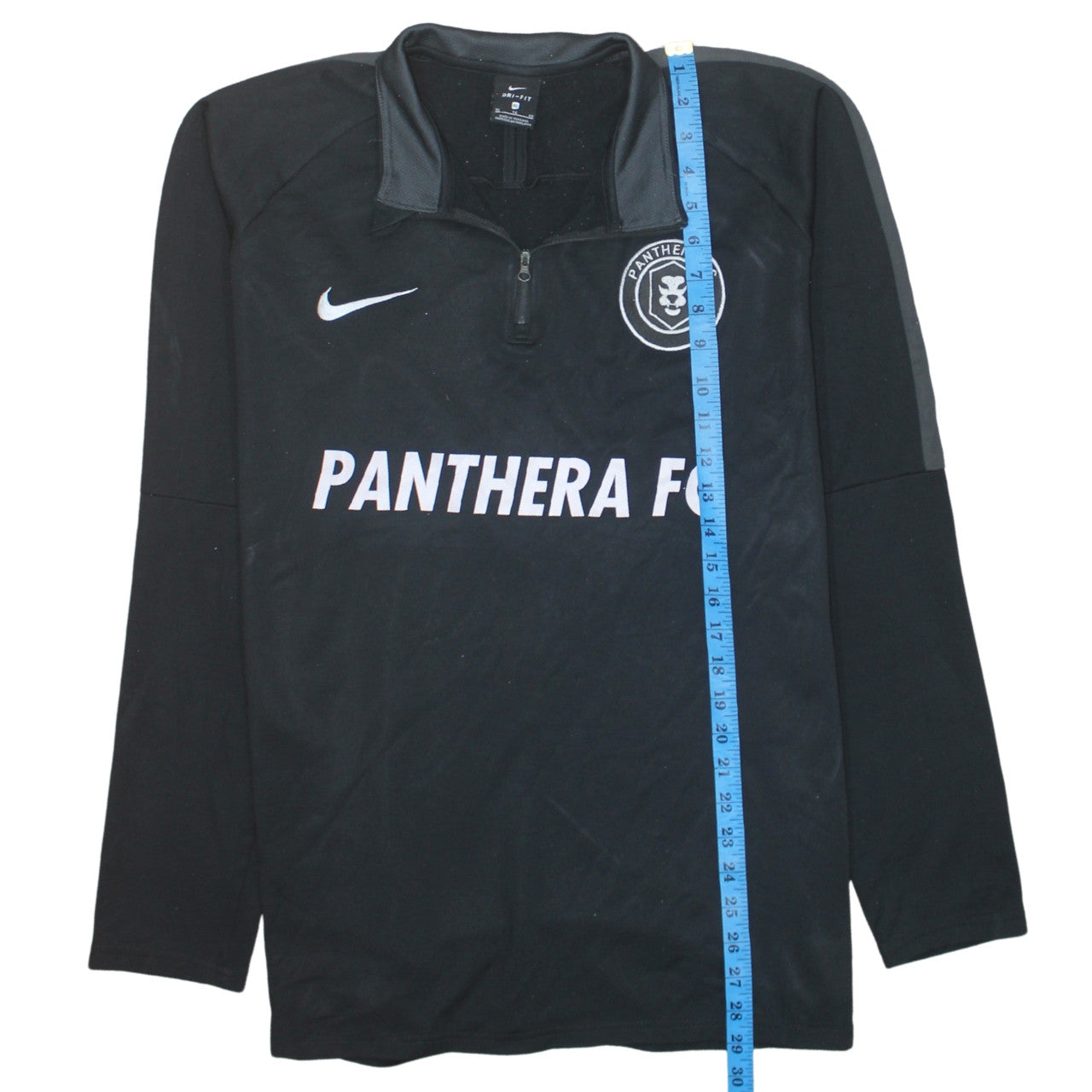 Nike Men’s Black XL Dri-Fit 1/4 Zip Panthera FC Sweatshirt