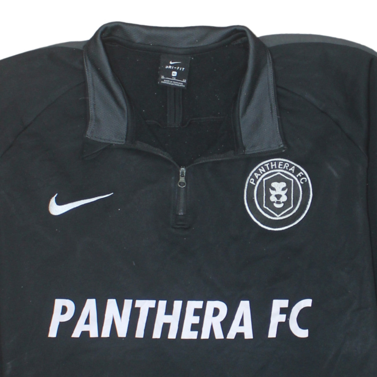 Nike Men’s Black XL Dri-Fit 1/4 Zip Panthera FC Sweatshirt