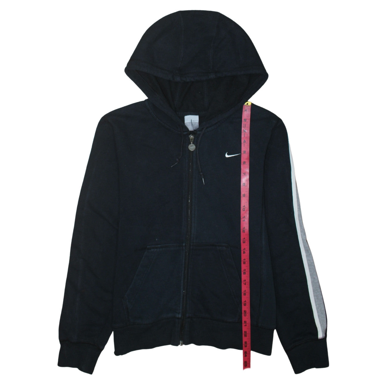 Nike Women's Black Full Zip Hoodie Size L Cotton Blend Sportswear