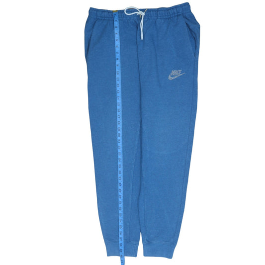 Nike Men's Blue Jogger Trousers L Regular Fit Fleece