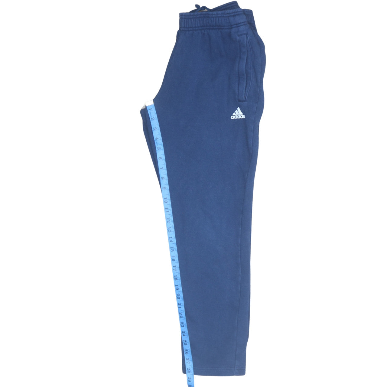 Adidas Men's Blue Regular Fit Fleece Sweatpants L