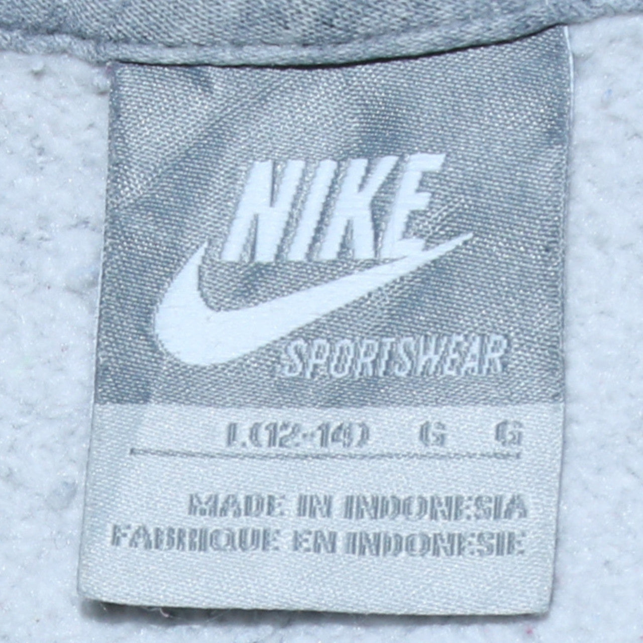 Nike Womens Grey Full Zip Hoodie Size L (12-14) Sportswear