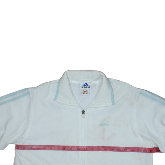 Adidas Women’s White Size 10 Full Zip Sports Jacket