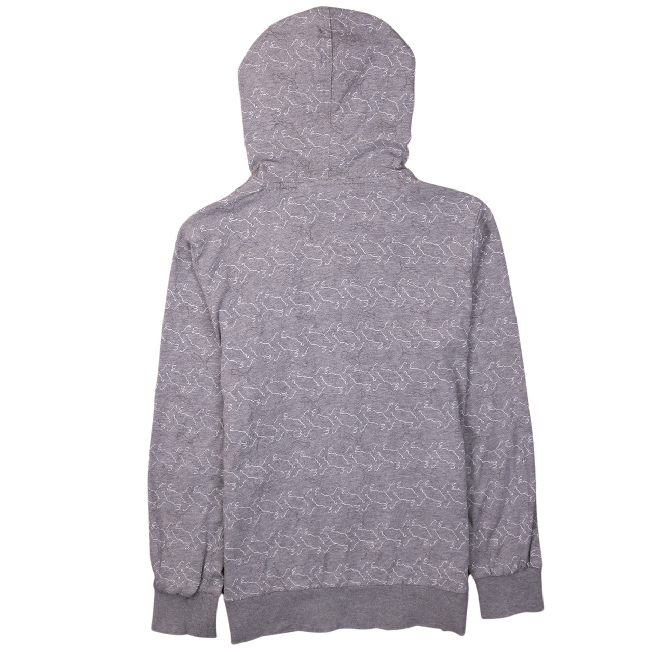 Puma Women’s Grey Full Zip Hoodie Size 12 Classic Fit