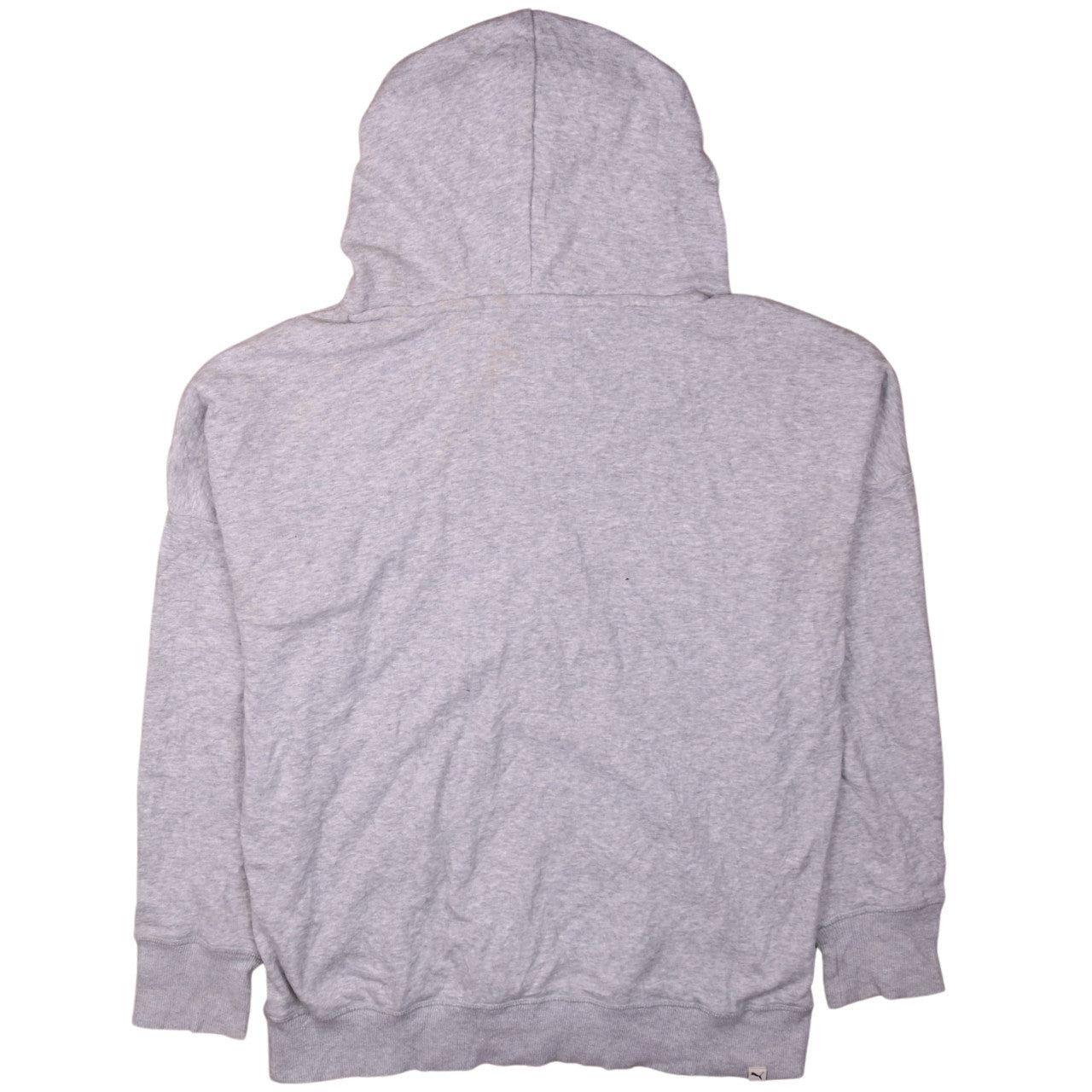 Puma Womens Grey Hoodie Size 14 Pullover Lightweight Cotton Blend