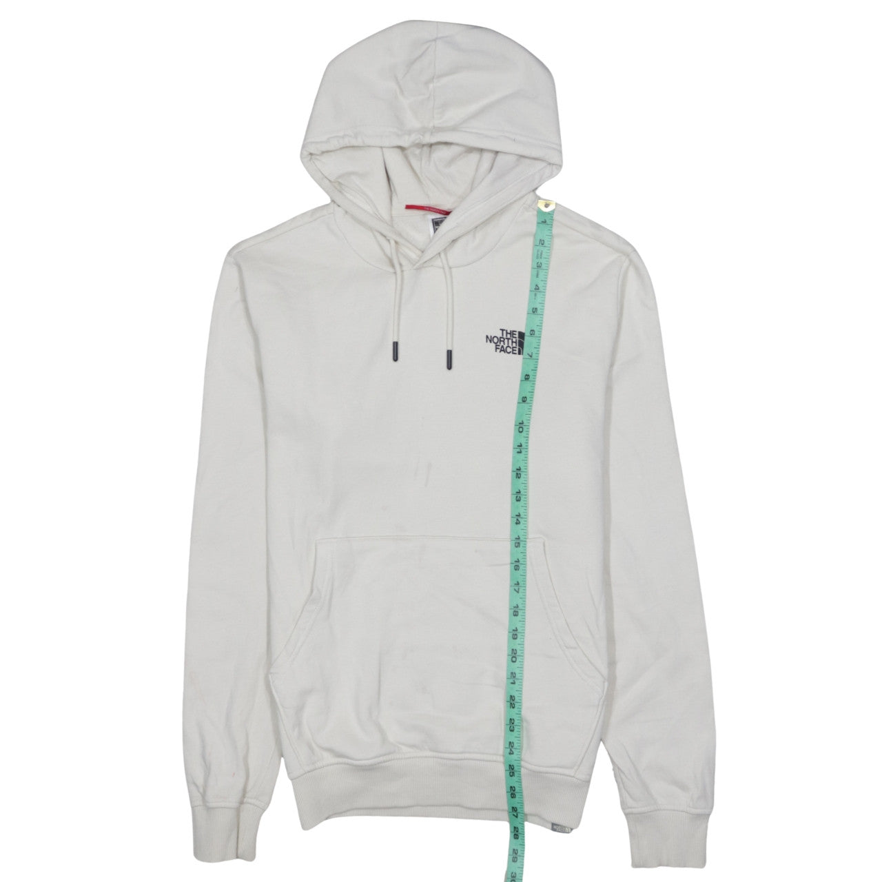 The North Face Men’s White Pullover Hoodie M Logo Outdoor Style