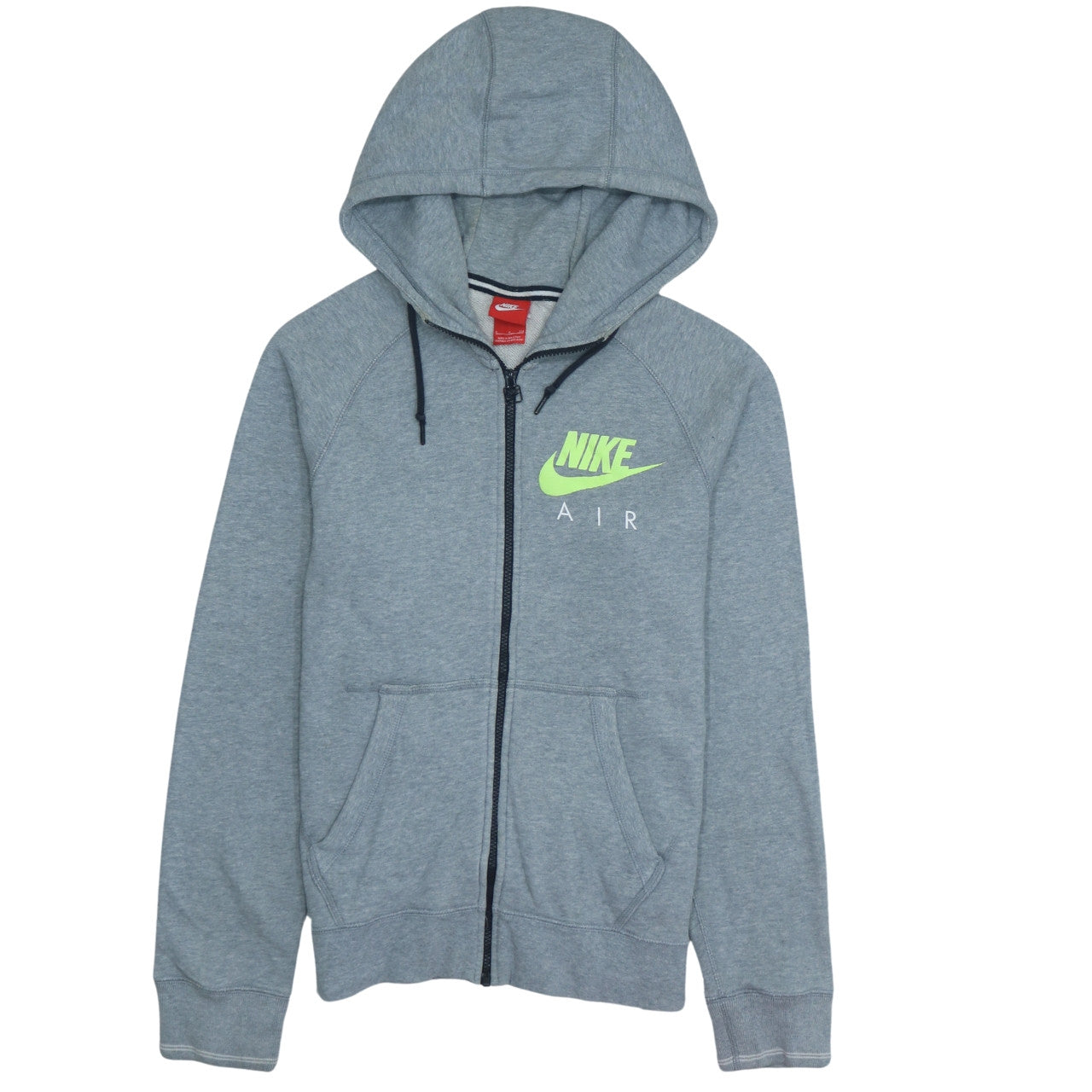 Nike Air Men's Grey Full Zip Hoodie S Sportswear Fleece