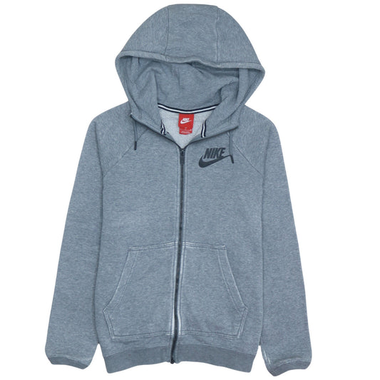 Nike Men's Grey Full Zip Hoodie Small Regular Fit Sportswear