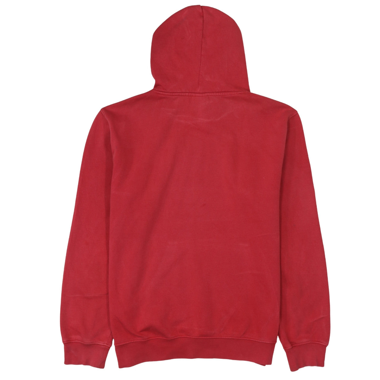 Champion Men's Red Pullover Hoodie Size L Fleece Logo Sweatshirt
