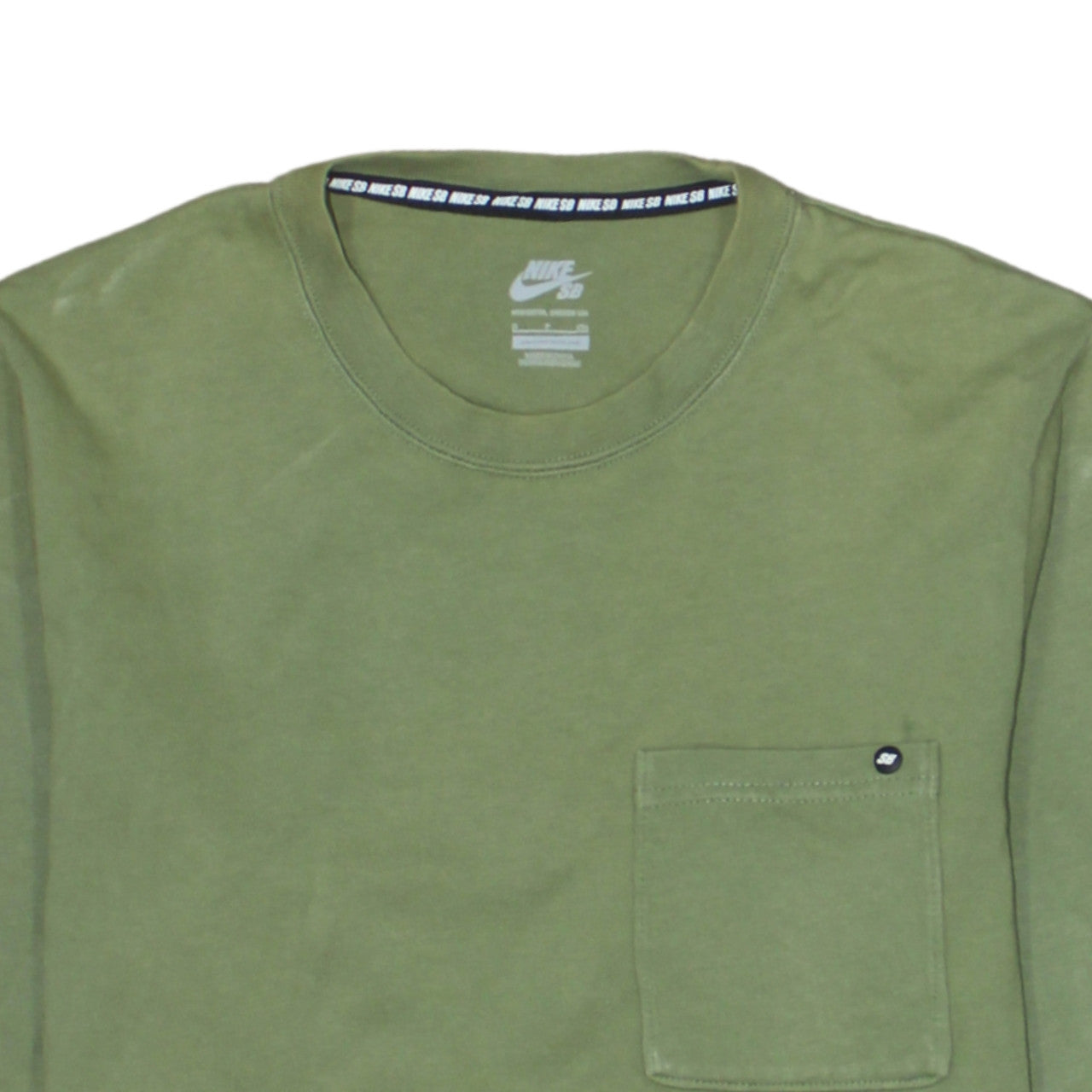 Nike SB Men's Green Cotton Crew Neck Sweatshirt Size S