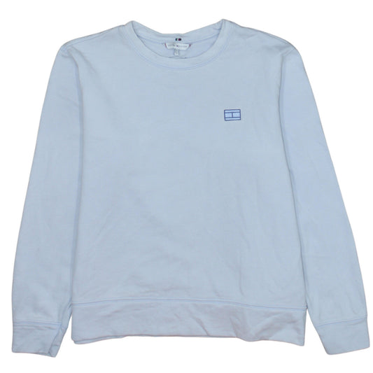 Tommy Hilfiger Men's Blue Small Pullover Sweatshirt Cotton