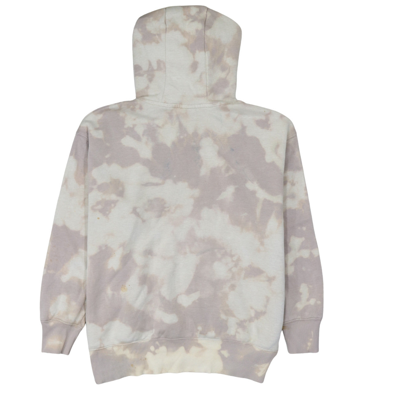 Nike Men Beige Tie Dye Pullover Hoodie Size M Fleece Sportswear