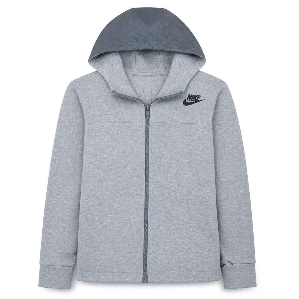 Nike Men’s Grey Full Zip Hoodie Size S Regular Fit