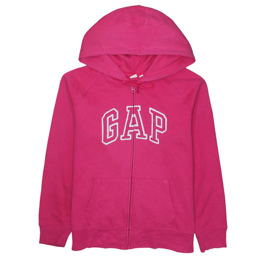 GAP Womens Pink Full Zip Hoodie XL Cotton Blend Casual