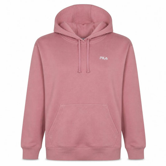Fila Women’s Pink Pullover Hoodie L Embroidered Logo Sweatshirt