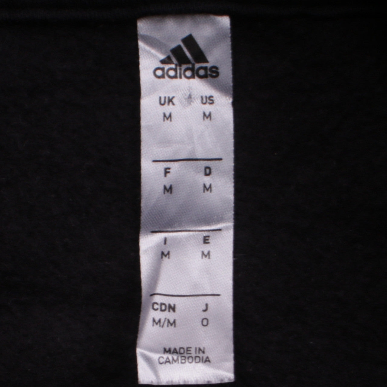 Adidas Men's Black Pullover Hoodie Size M Sports Fleece Jumper
