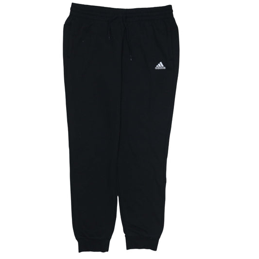 Adidas Women Black L 16-18 Jogger Sweatpants Elastic Waist Pockets