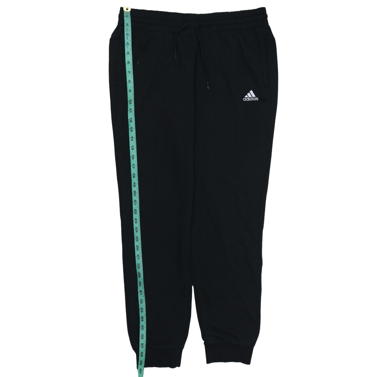 Adidas Women Black L 16-18 Jogger Sweatpants Elastic Waist Pockets