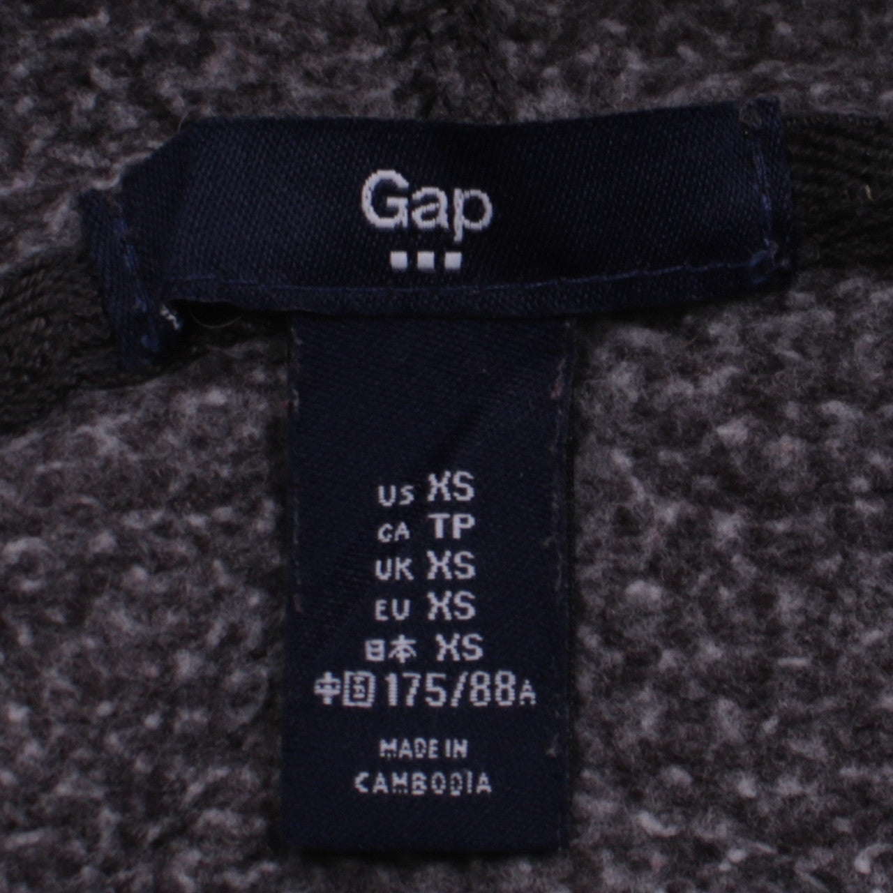 GAP Womens Brown Pullover Hoodie XS American Flag Logo Casual