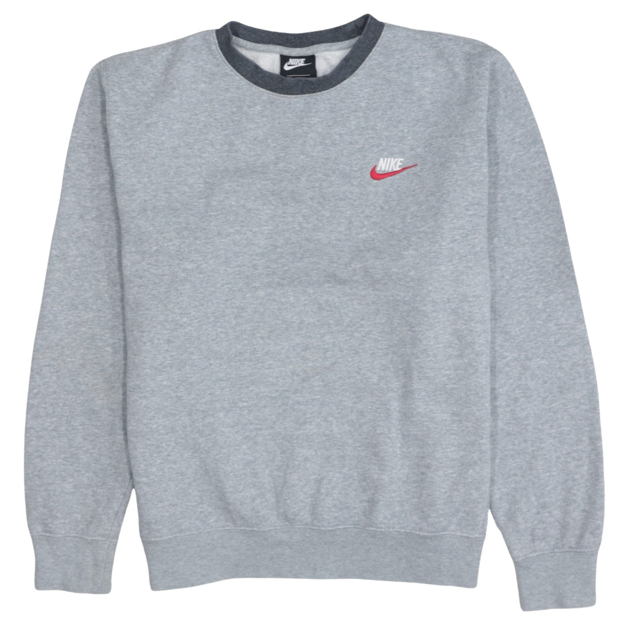 Nike Men's Grey Small Crew Neck Pullover Sweatshirt