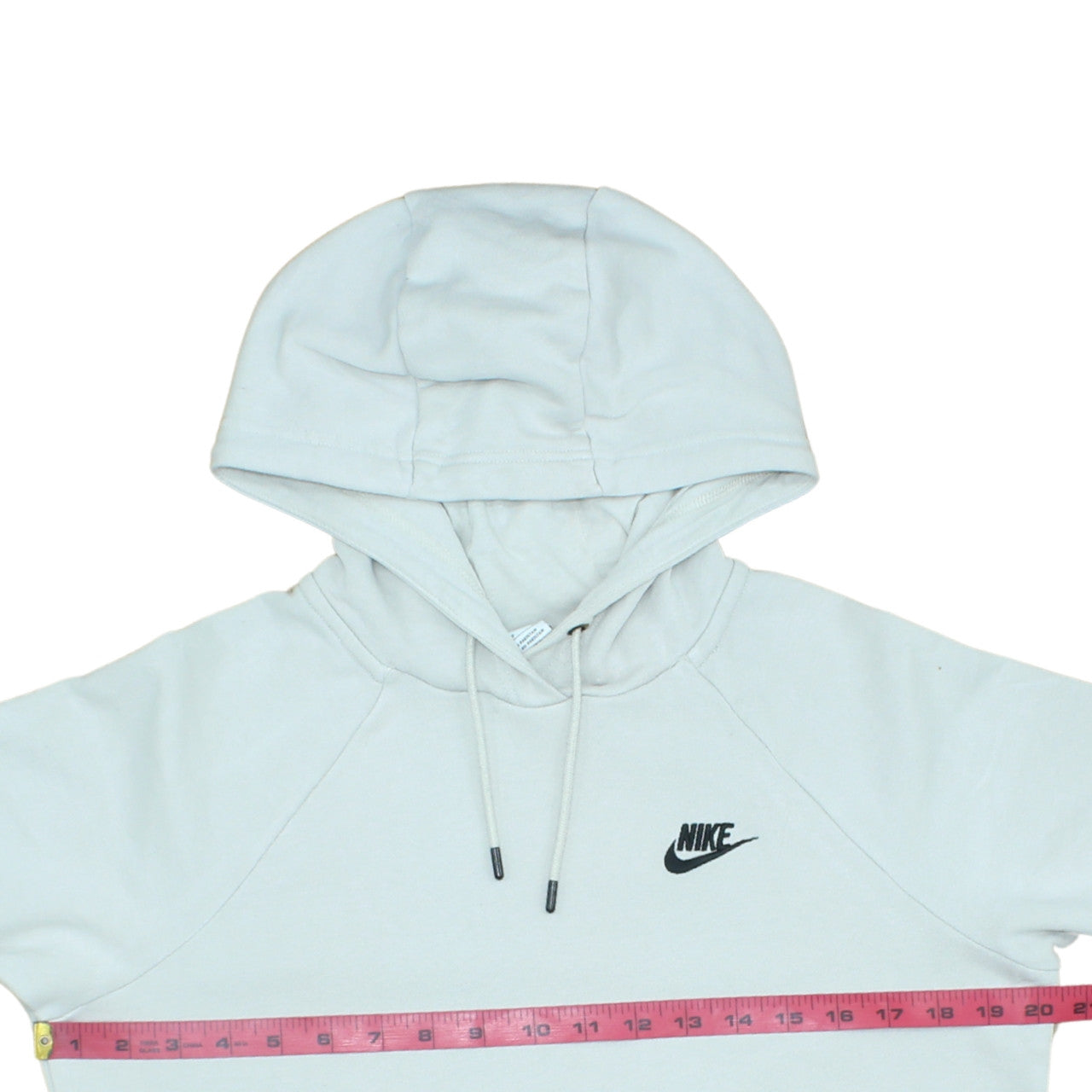 Nike Men's White Pullover Hoodie Size S Logo Fleece Sportswear
