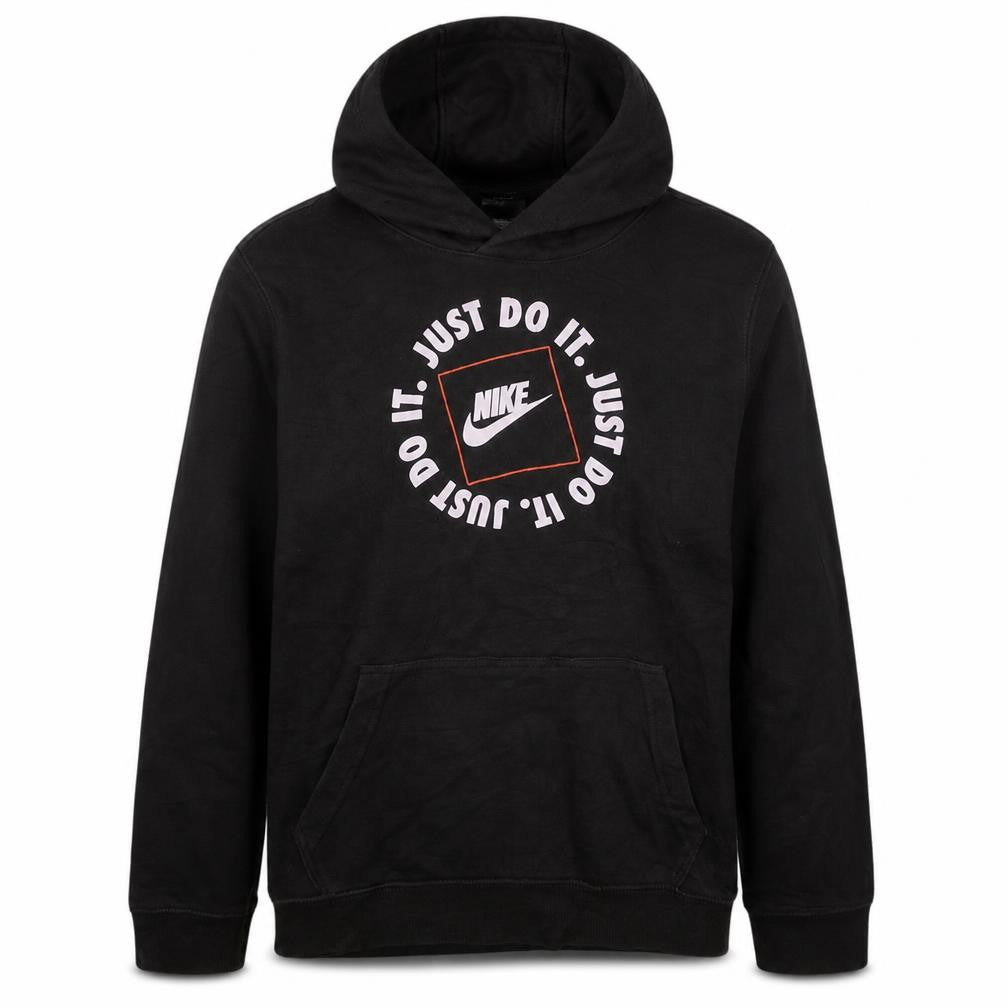 Nike Boys Black XL Pullover Hoodie Just Do It Graphic Sweatshirt