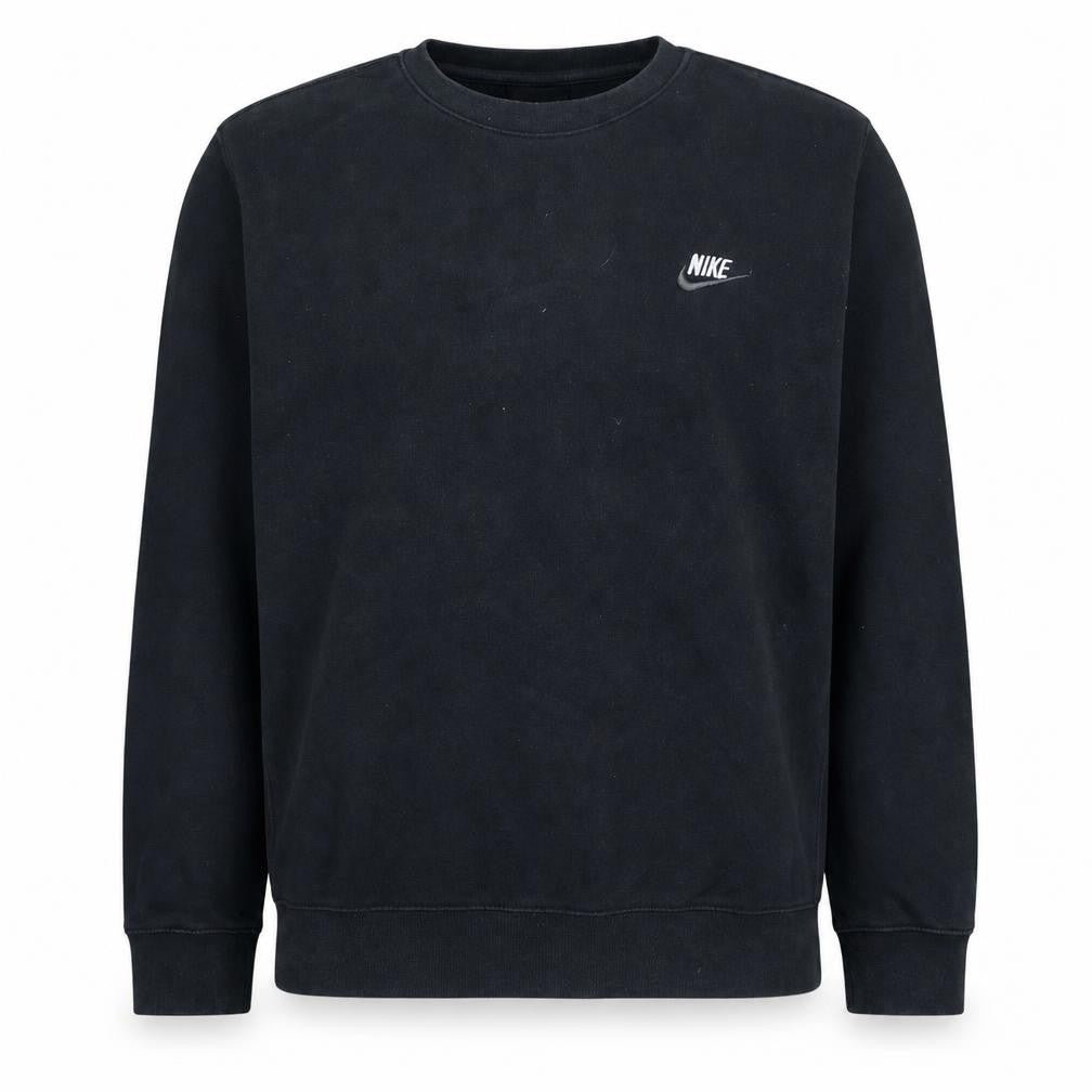 Nike Men's Black Small Pullover Sweatshirt Crew Neck Fleece