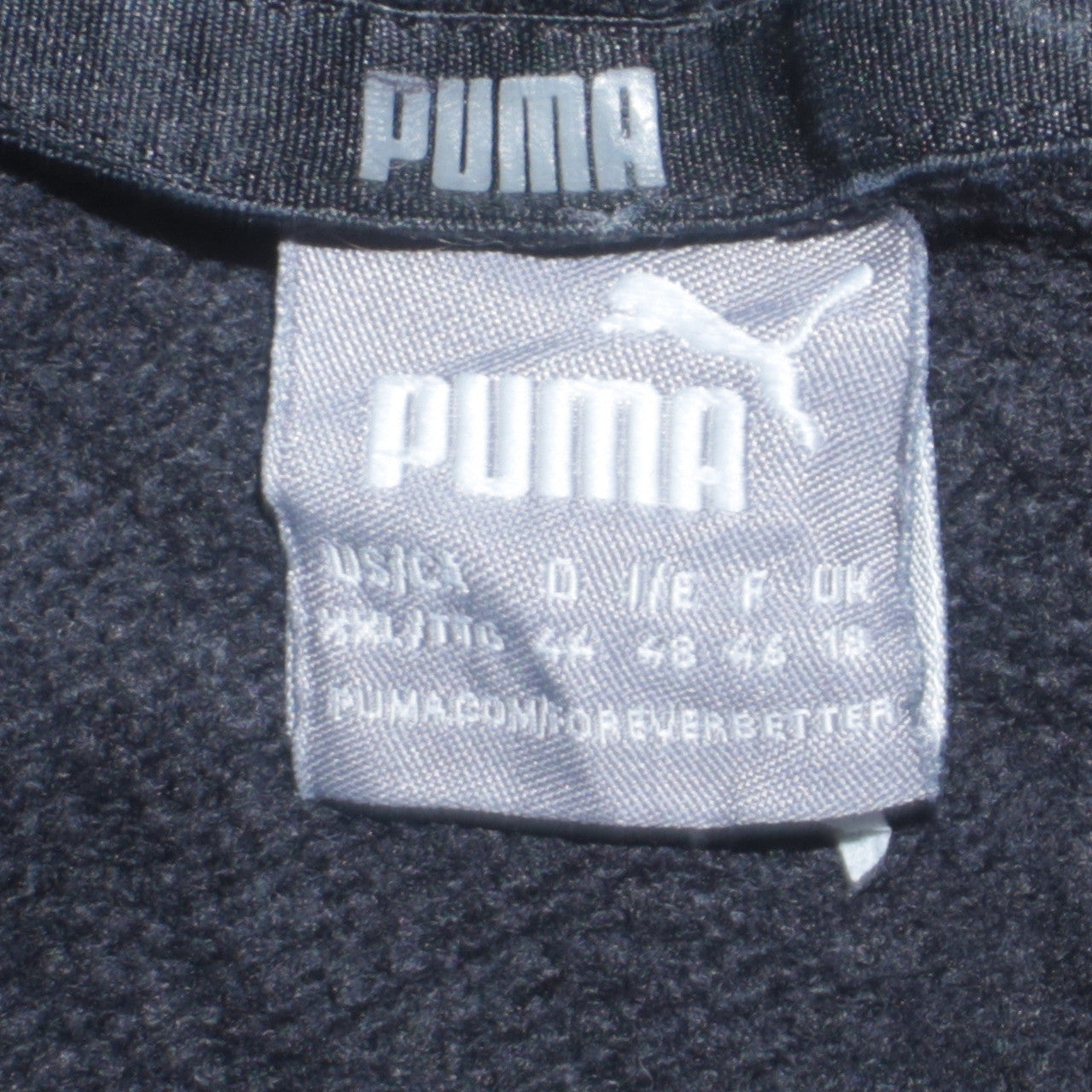 Puma Womens Black Pullover Hoodie Sweatshirt Size L Logo Print
