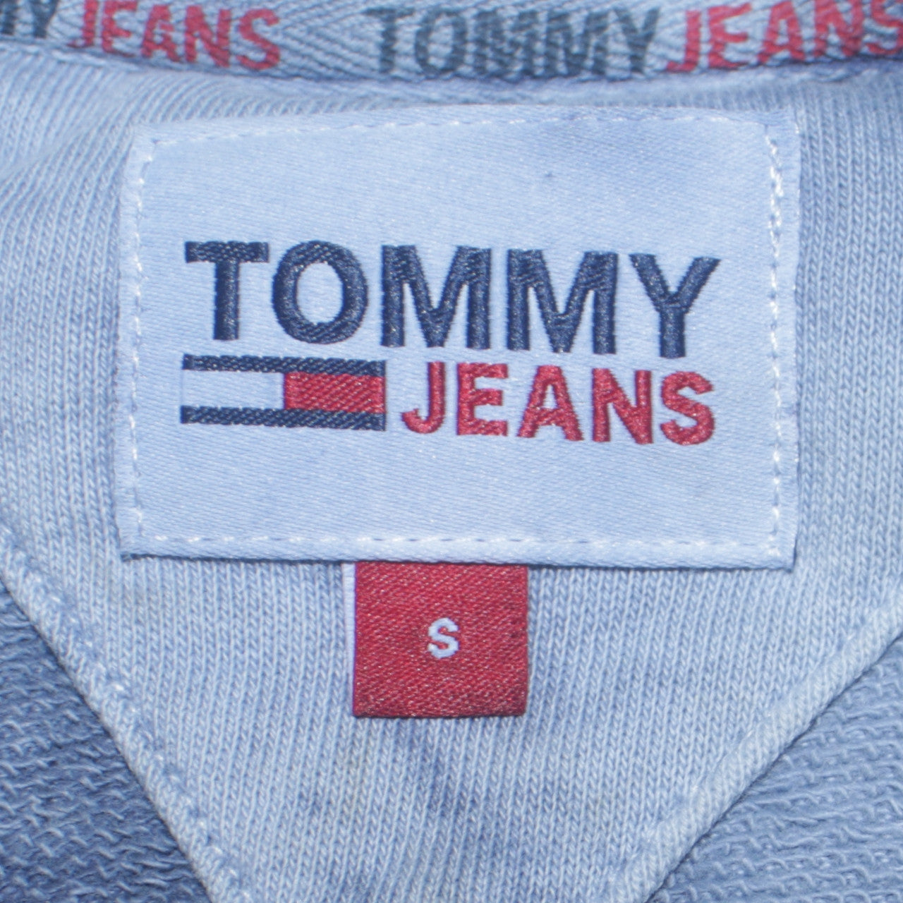 Tommy Jeans Men's Blue Tie Dye Pullover Sweatshirt Size S