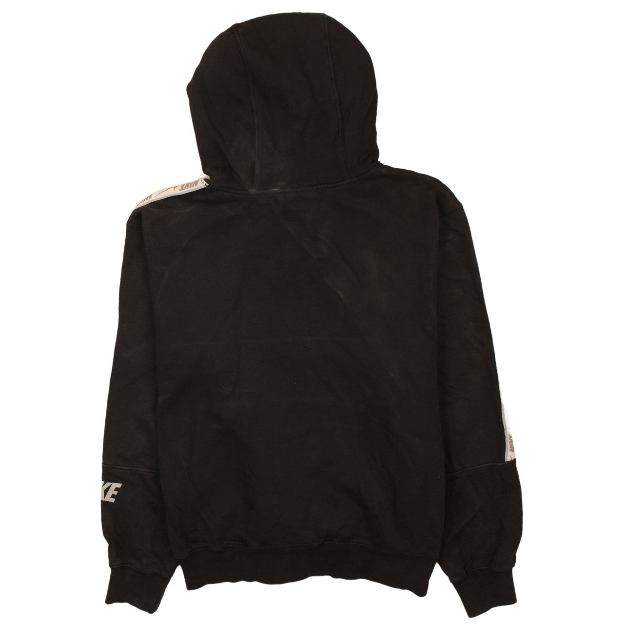 Nike Men's Black XS Pullover Hoodie with Logo Taped Sleeves