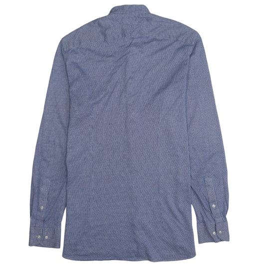 Tommy Hilfiger Men's Blue Slim Fit Long Sleeve Button-Up Shirt Size M
